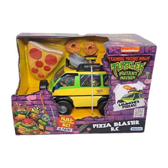 Teenage Mutant Ninja Turtles TMNT Mutant Mayhem RC Pizza Blaster Vehicle Toy NEW - Picture 1 of 6